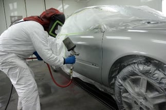 painting car with waterborne paint